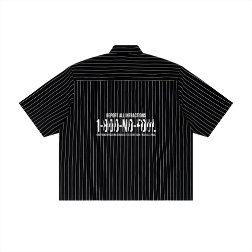 1-800-No-Foul Boxy Button Up Shirt