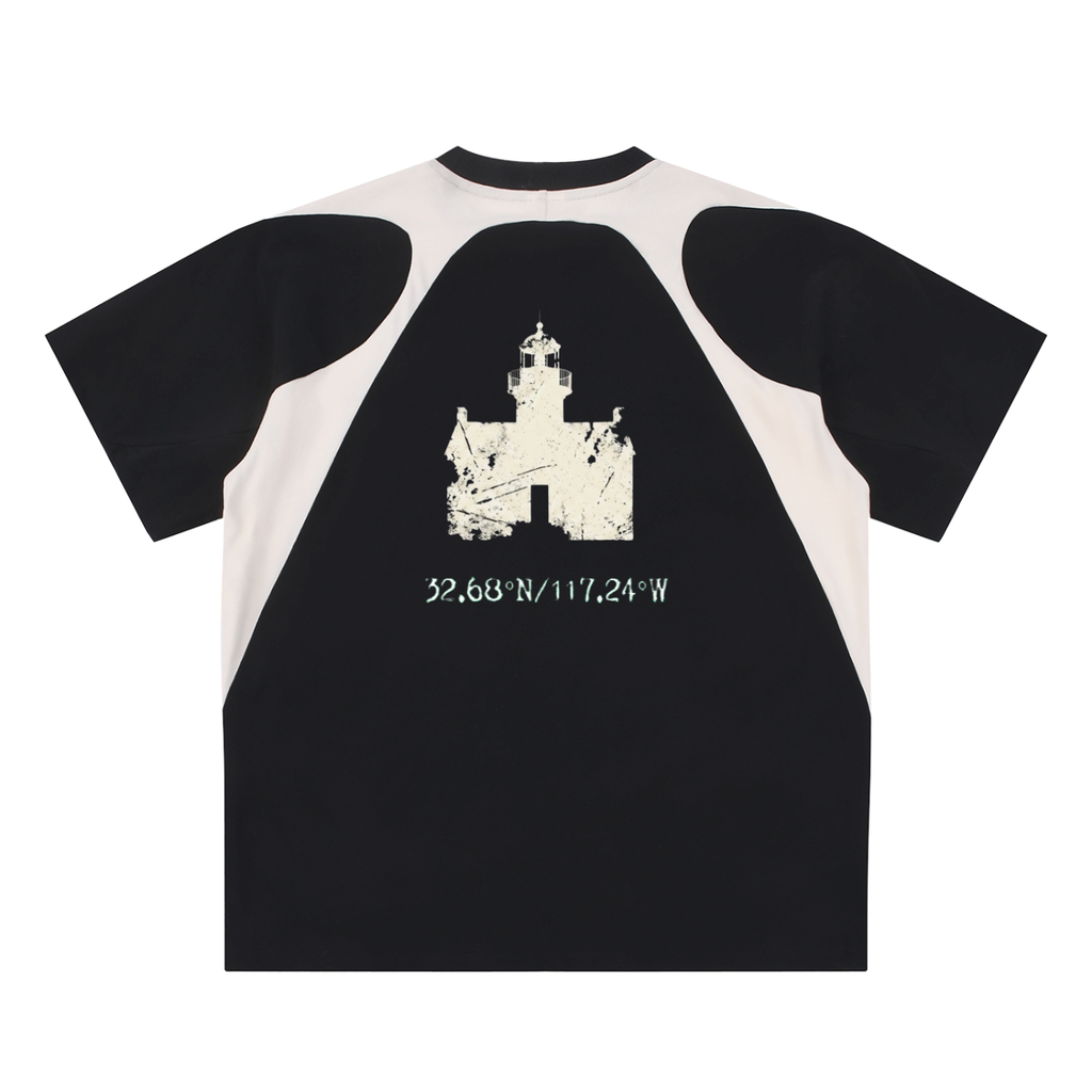 Point Loma,Weathered ,point loma,san diego,jersey,faded shirt,black,white,torn look