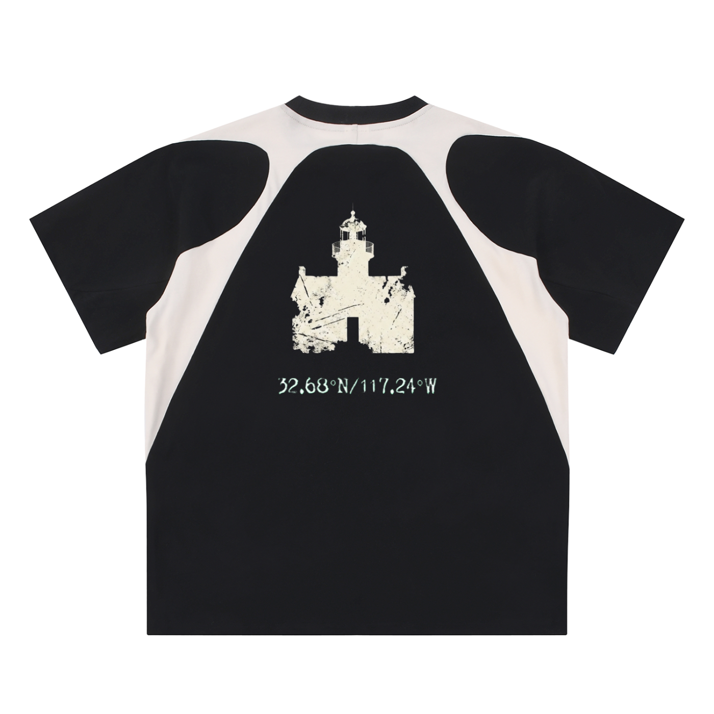 Point Loma,Weathered ,point loma,san diego,jersey,faded shirt,black,white,torn look