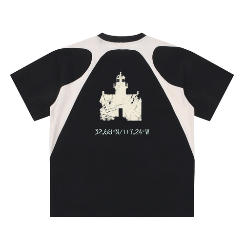 Point Loma,Weathered ,point loma,san diego,jersey,faded shirt,black,white,torn look