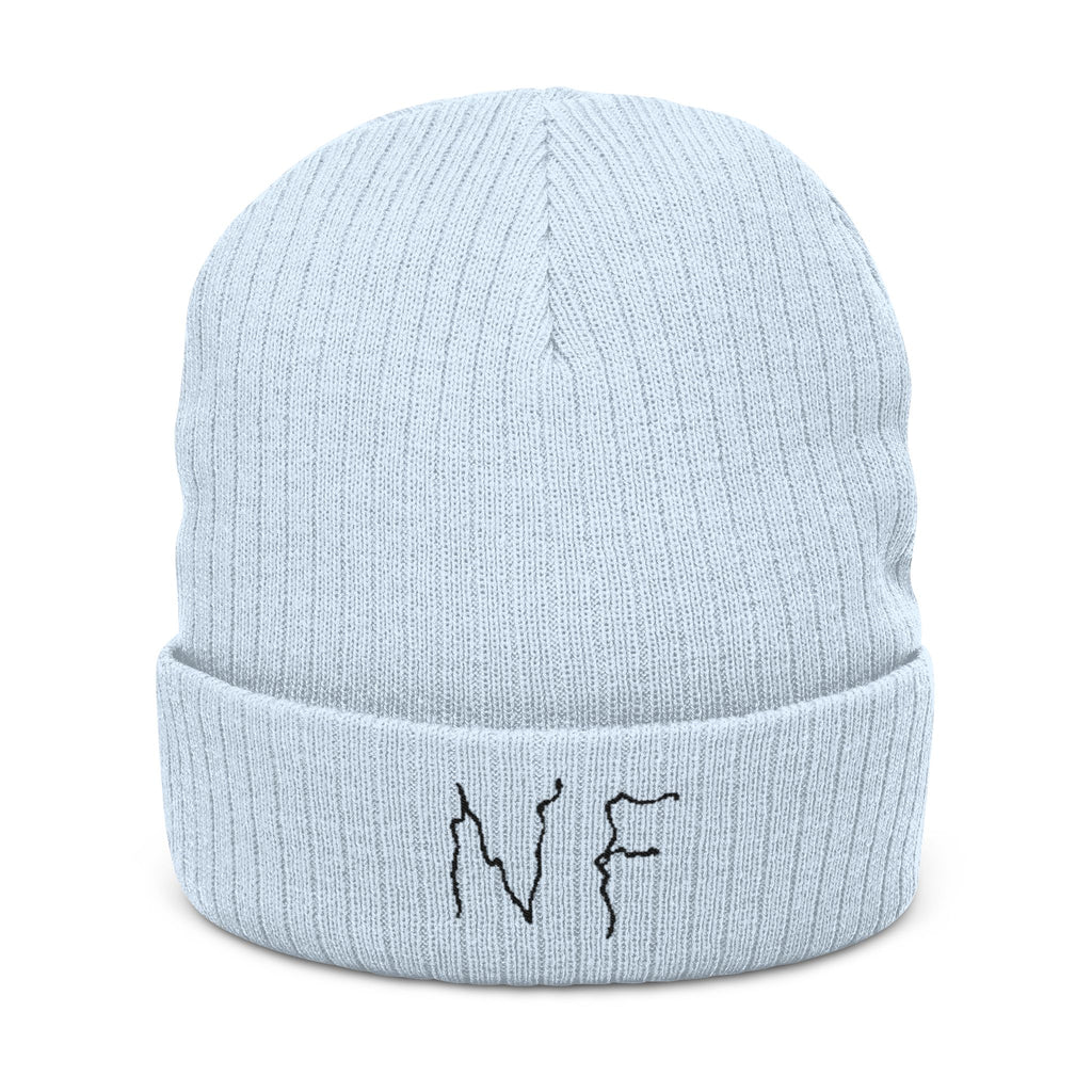 NF Blue Scribble Beanie