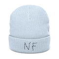 NF Blue Scribble Beanie