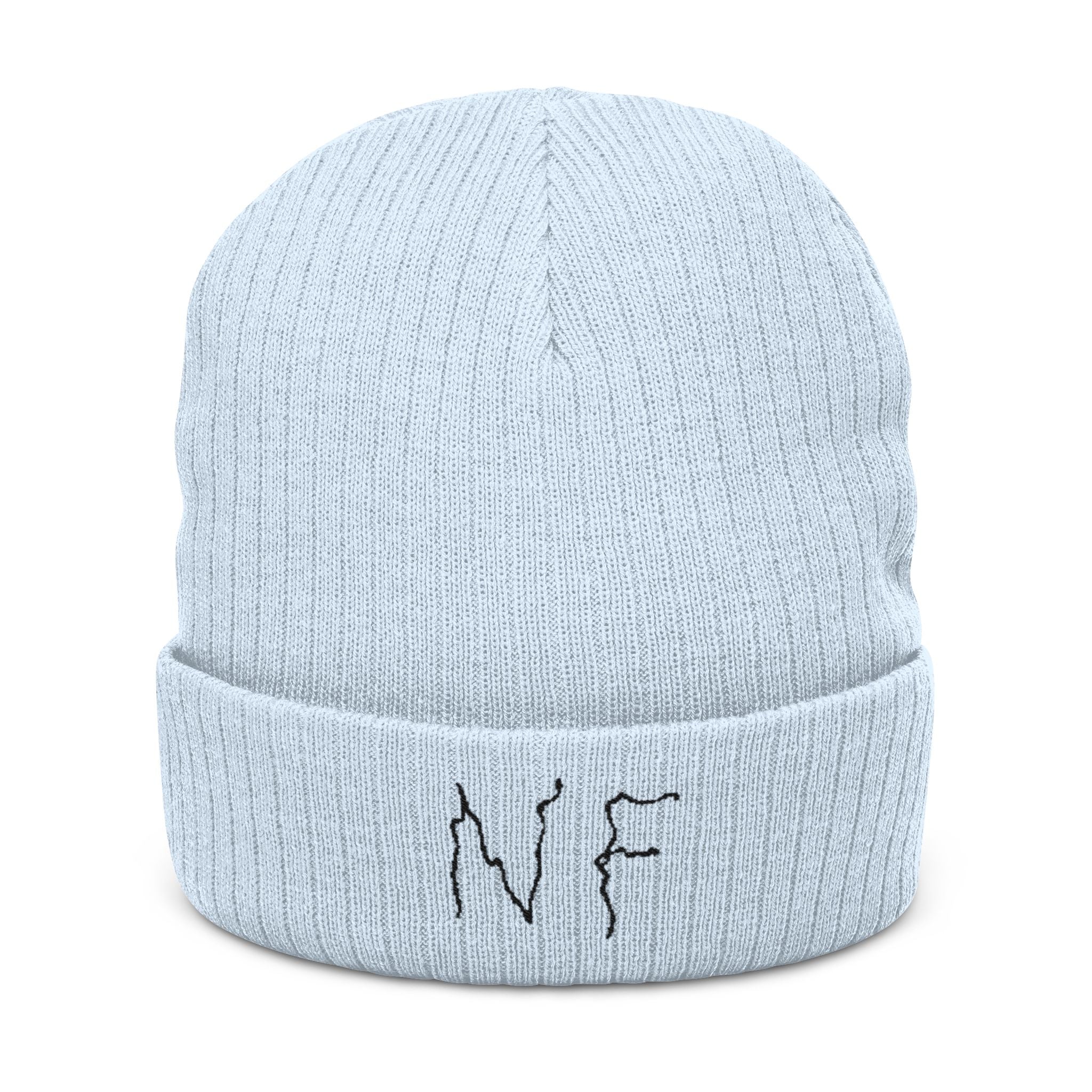 NF Blue Scribble Beanie