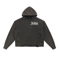 Vintage Washed Frayed-Hem No Foul Football Hoodie