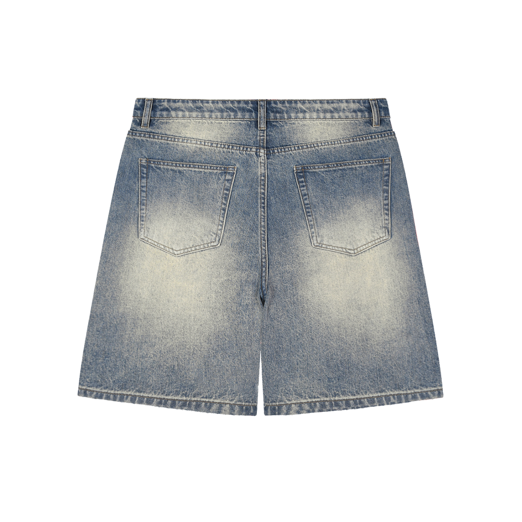 Baggy,Jorts,Washed,baggy,jorts,washed,blue