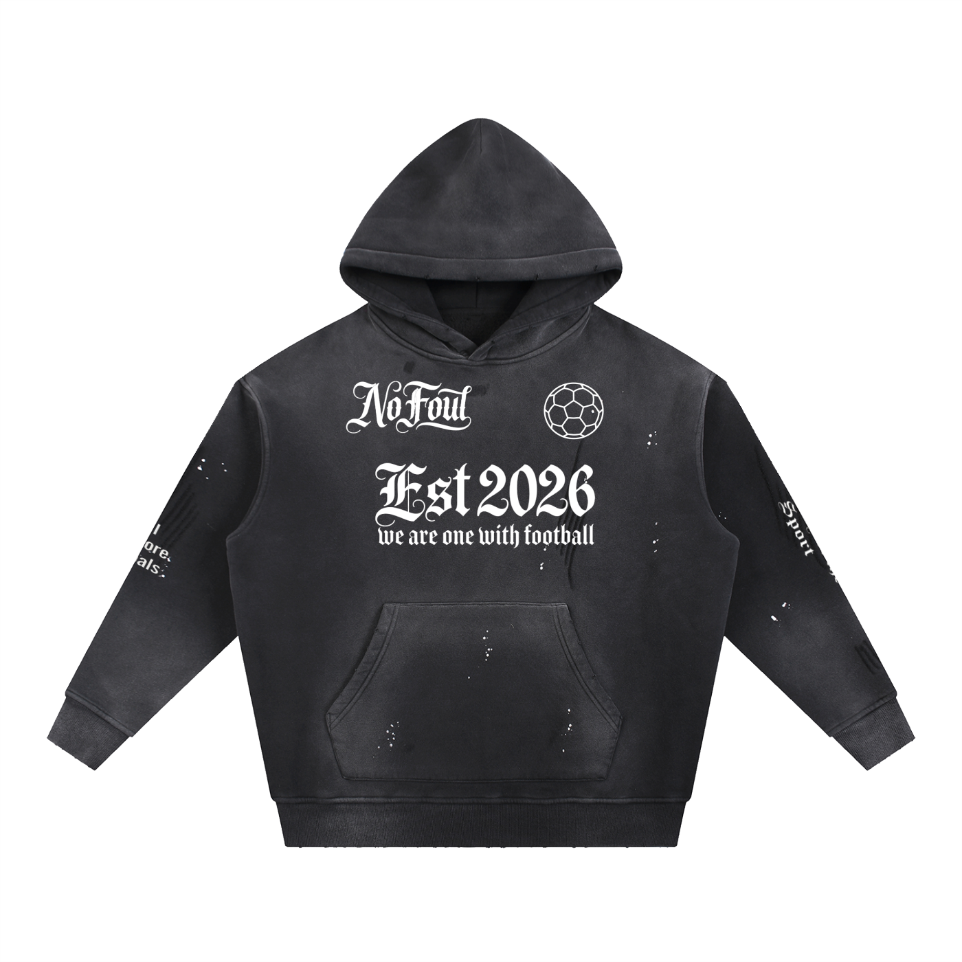 Washed No Foul Soccer Hoodie