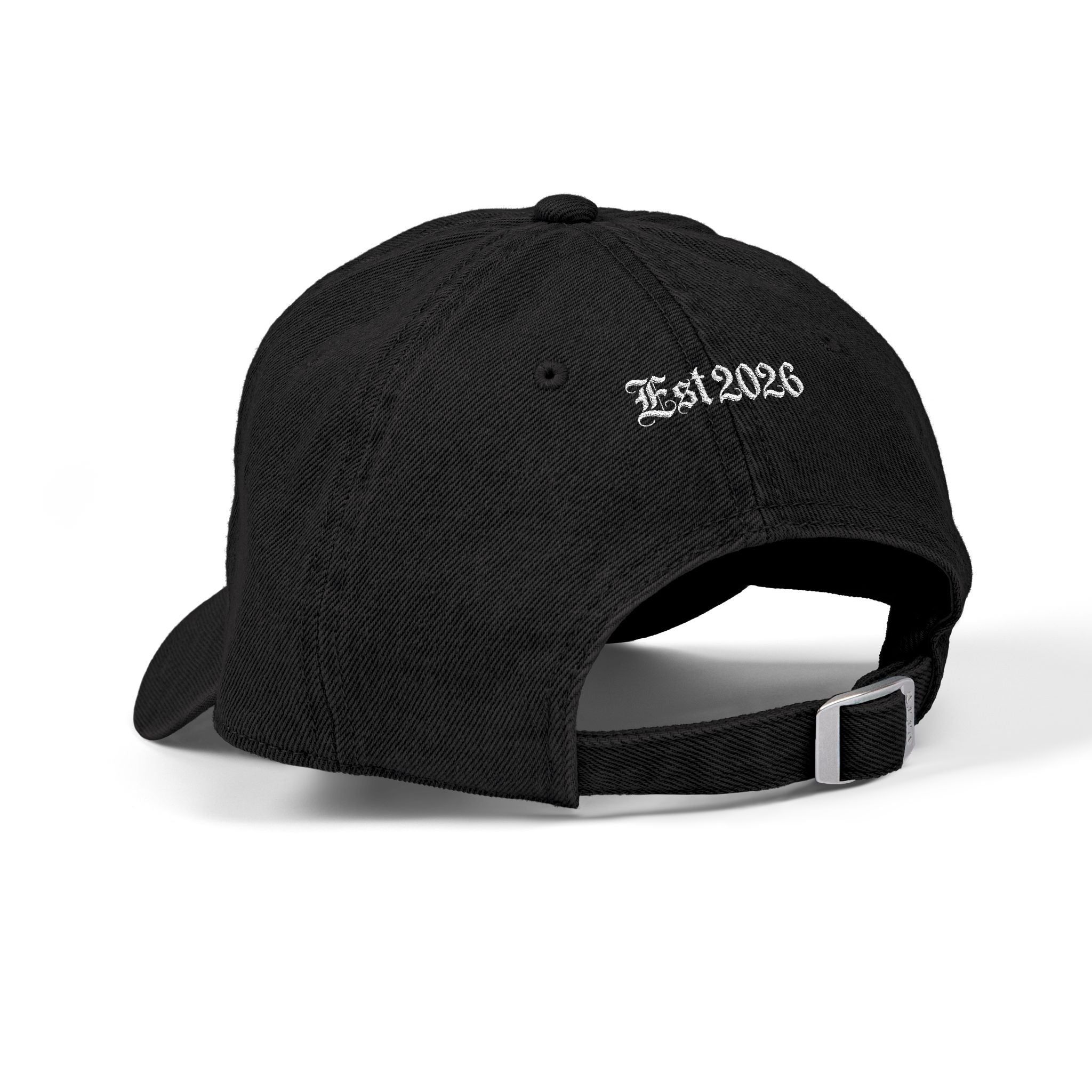 Embroidered 'No Foul' Denim Hat — Vintage Script Cap (Est. 2026)