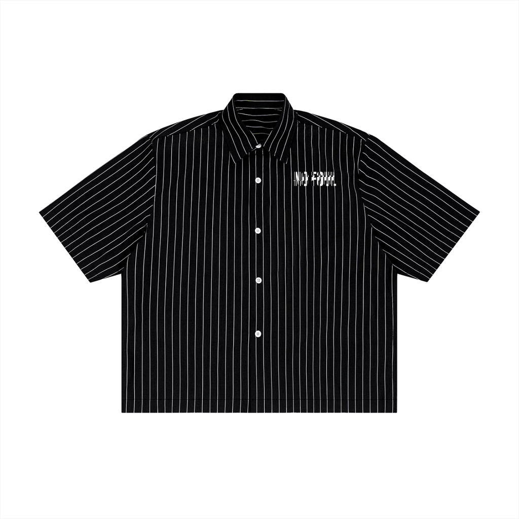 1-800-No-Foul Boxy Button Up Shirt