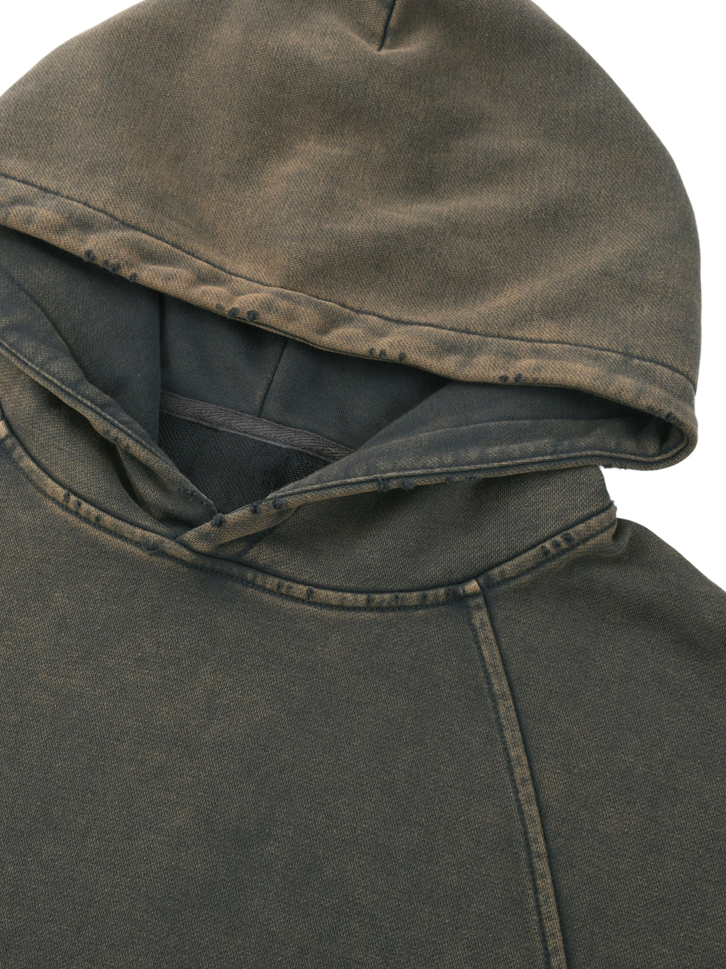 Vintage Washed Frayed-Hem No Foul Football Hoodie